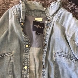 Long sleeve denim shirt